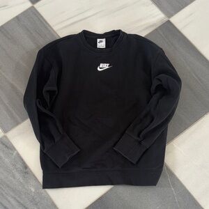 Nike girls Black Crewneck Sweater